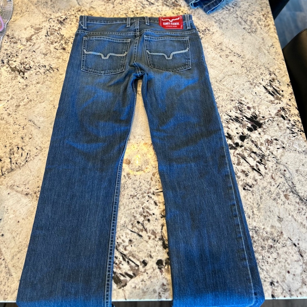 Kimes Ranch blue jeans!! 29 waist and 34 length.